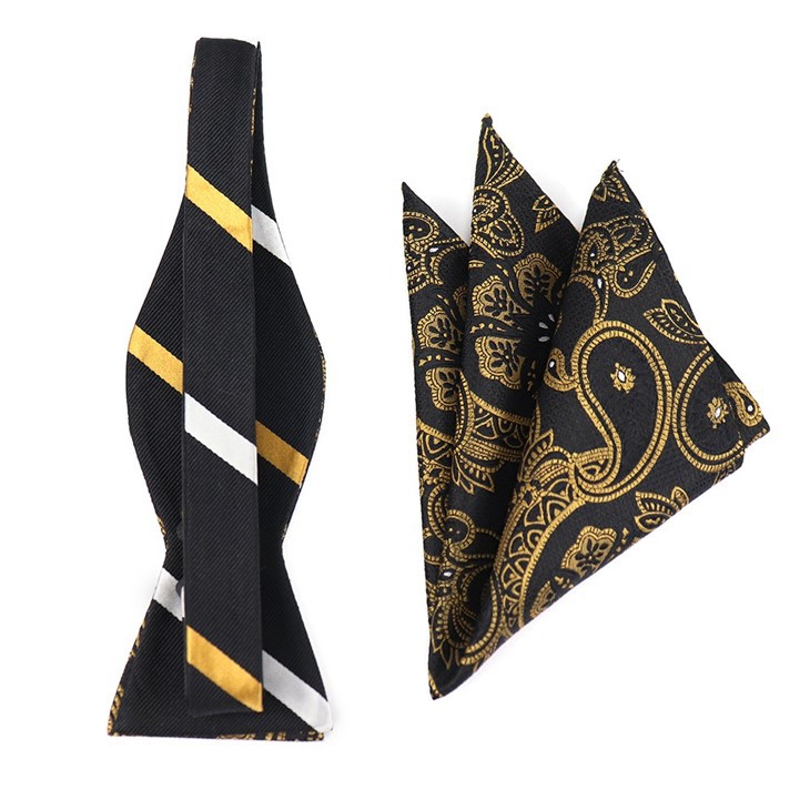 Bow Tie Pocket Square Set